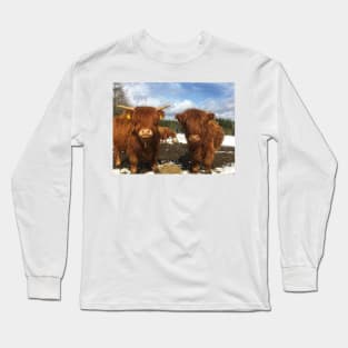 Scottish Highland Cattle Calves 1985 Long Sleeve T-Shirt